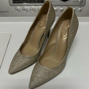 Sam Edelman Hazel size 6.5 wide worn once gold